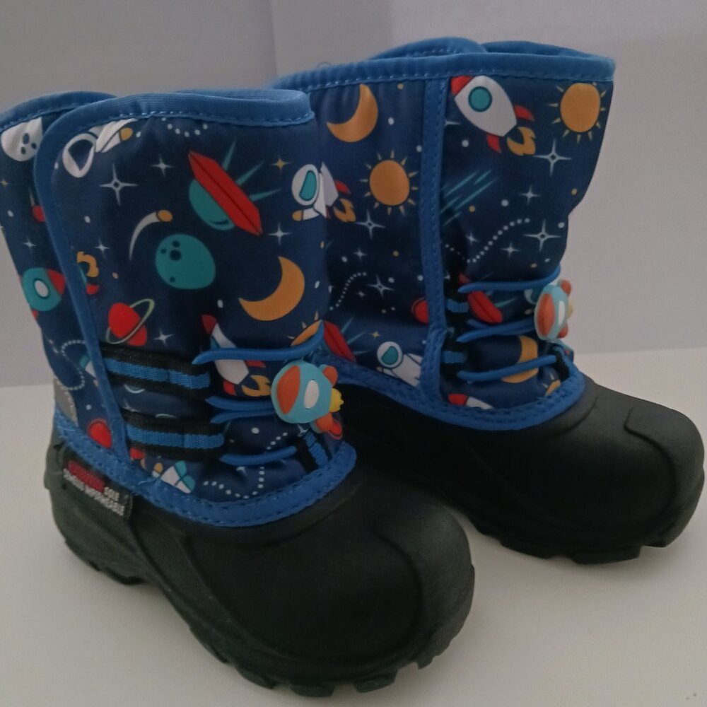 Sole Snow Boots Unisex Youth Insulated Waterproof Winter Rockets Blue Size 7